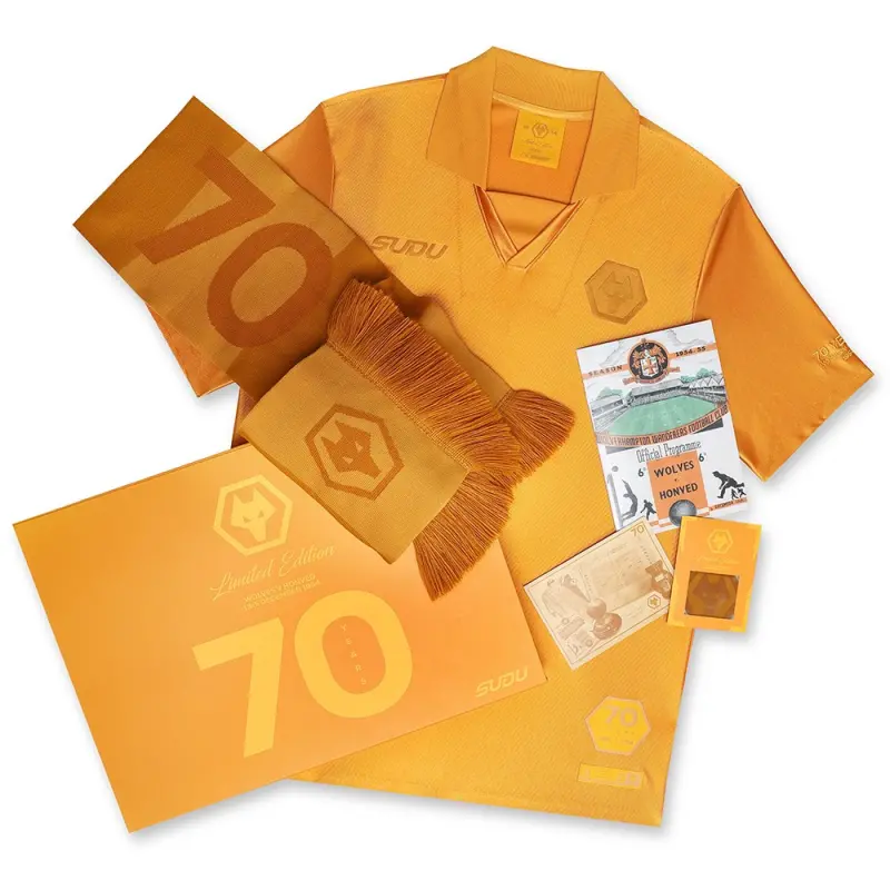 Wolverhampton Wanderers Shop | Honved 70 Special Edition Boxed Jersey Wolverhampton Wanderers Merchandise